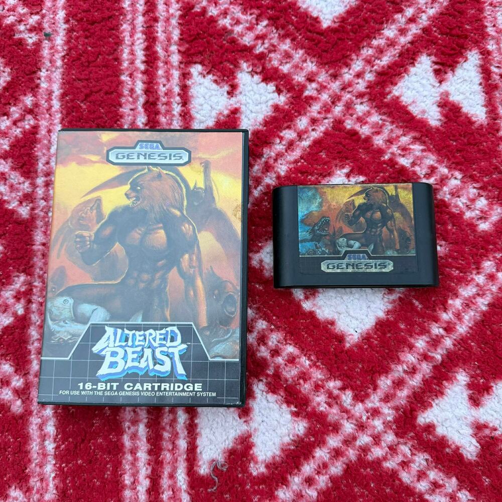 Altered Beast (Sega Genesis, 1989) Game & Case - Tested - Authentic